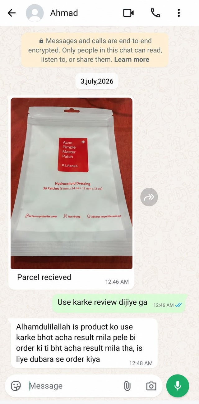 Customer WhatsApp order